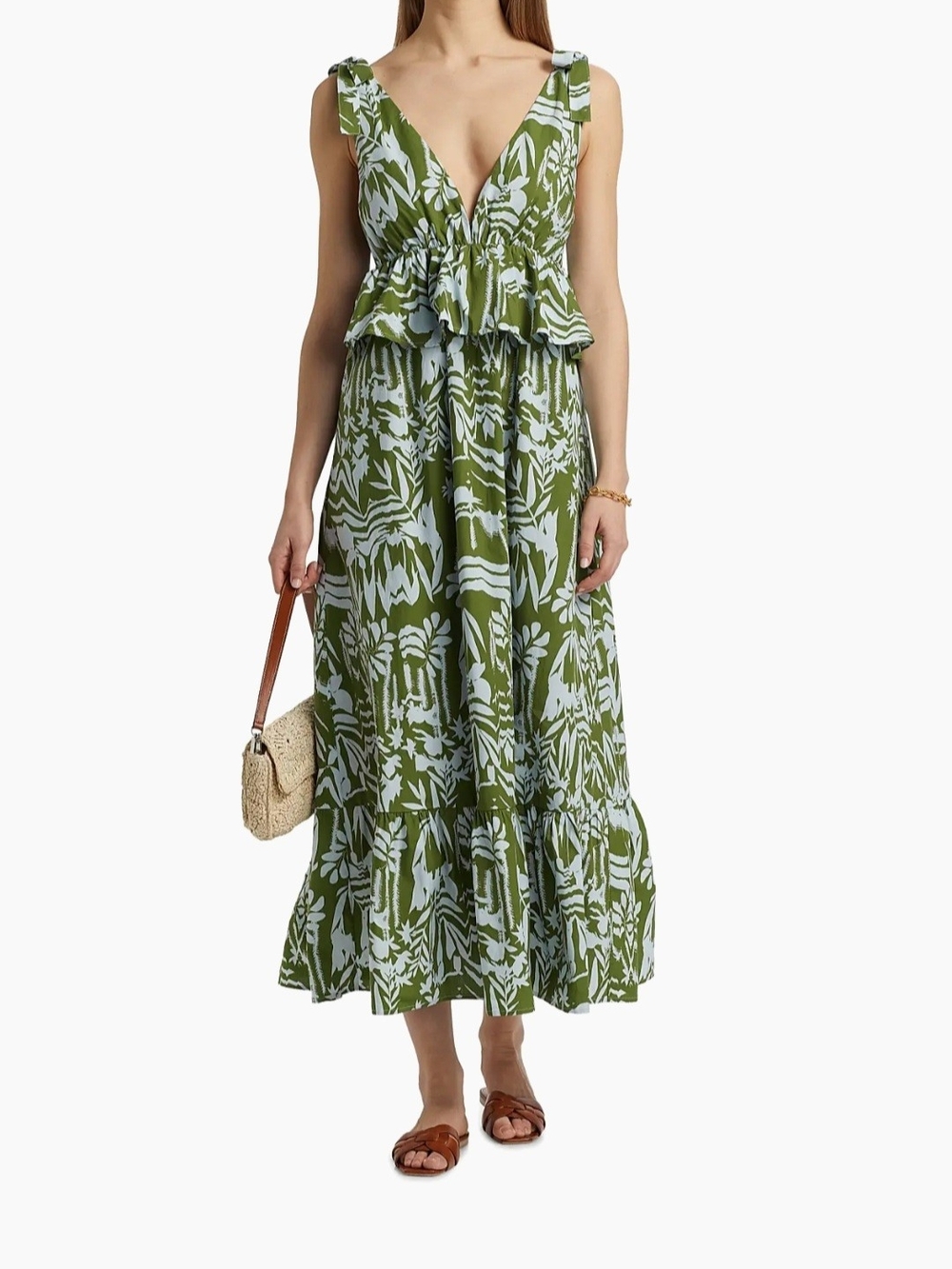 Marie Oliver Whitley Midi Dress Emerald Whisper Size 0 NWT